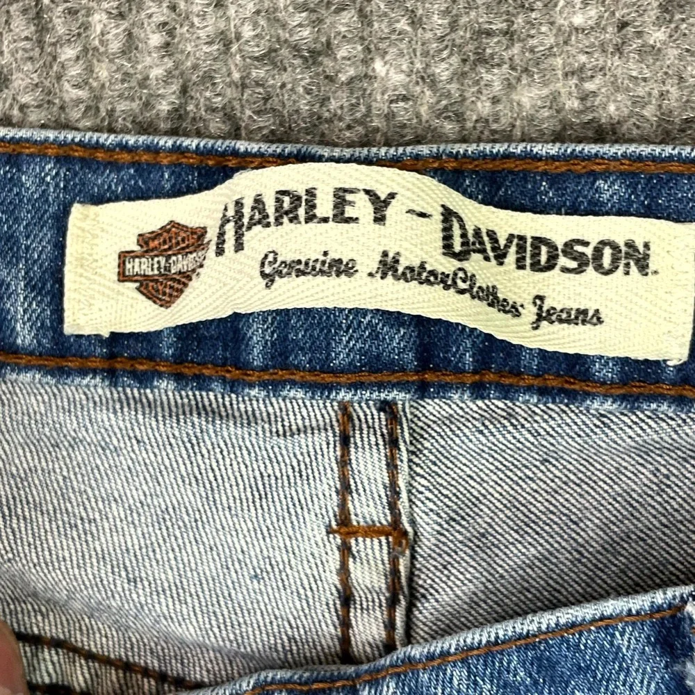 Harley-Davidson Motorcycle Jeans Womens 10L Denim Straight Leg Biker Streetwear